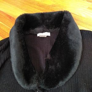 Ram Australia black furry cardigan